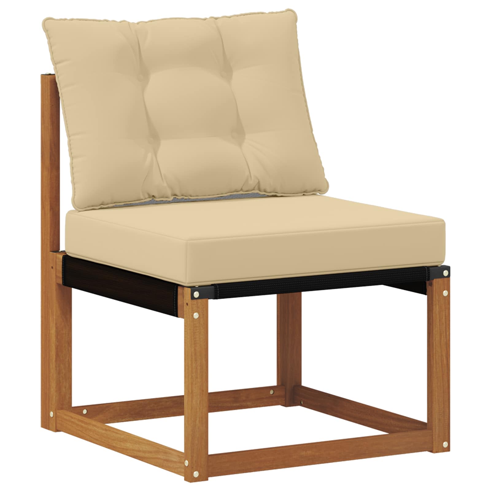 Set de canapele de exterior cu pernă 5 pcs Natural și Bej GartenMobel Dekor