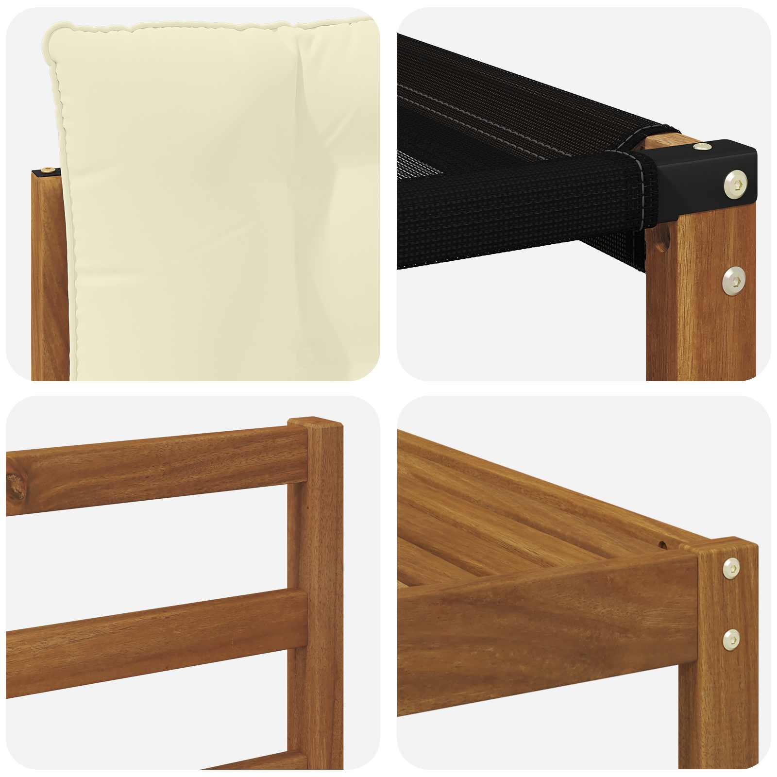 Set de canapele de exterior cu pernă 6 pcs Natural și Crem GartenMobel Dekor