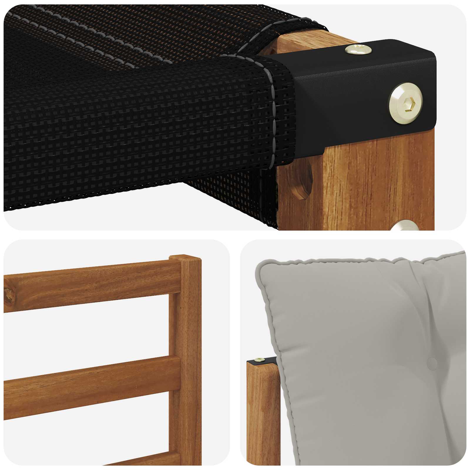 Set de canapele de exterior 8 pcs Gri natural și deschis GartenMobel Dekor