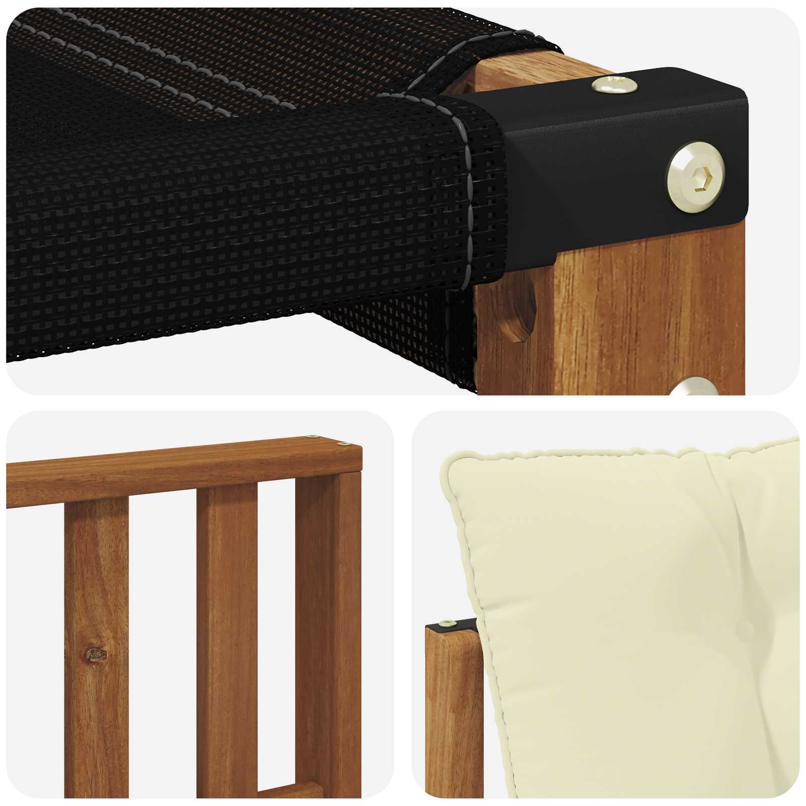 Set de canapele de exterior cu pernă 8 pcs Natural și Crem GartenMobel Dekor