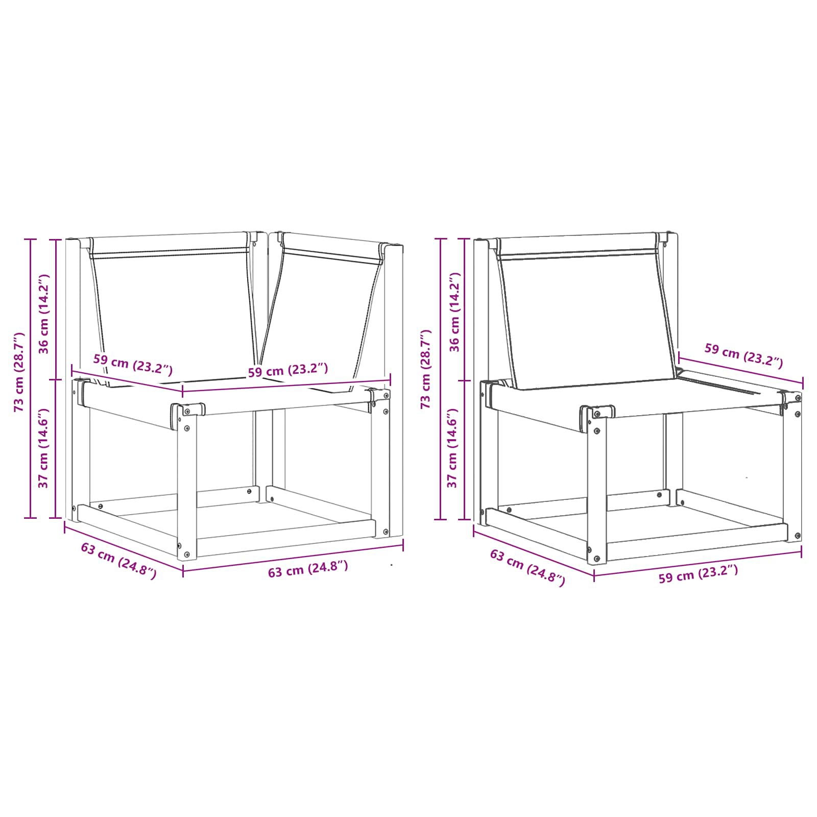 Set de canapele de exterior cu pernă 11 pcs Natural și Negru GartenMobel Dekor