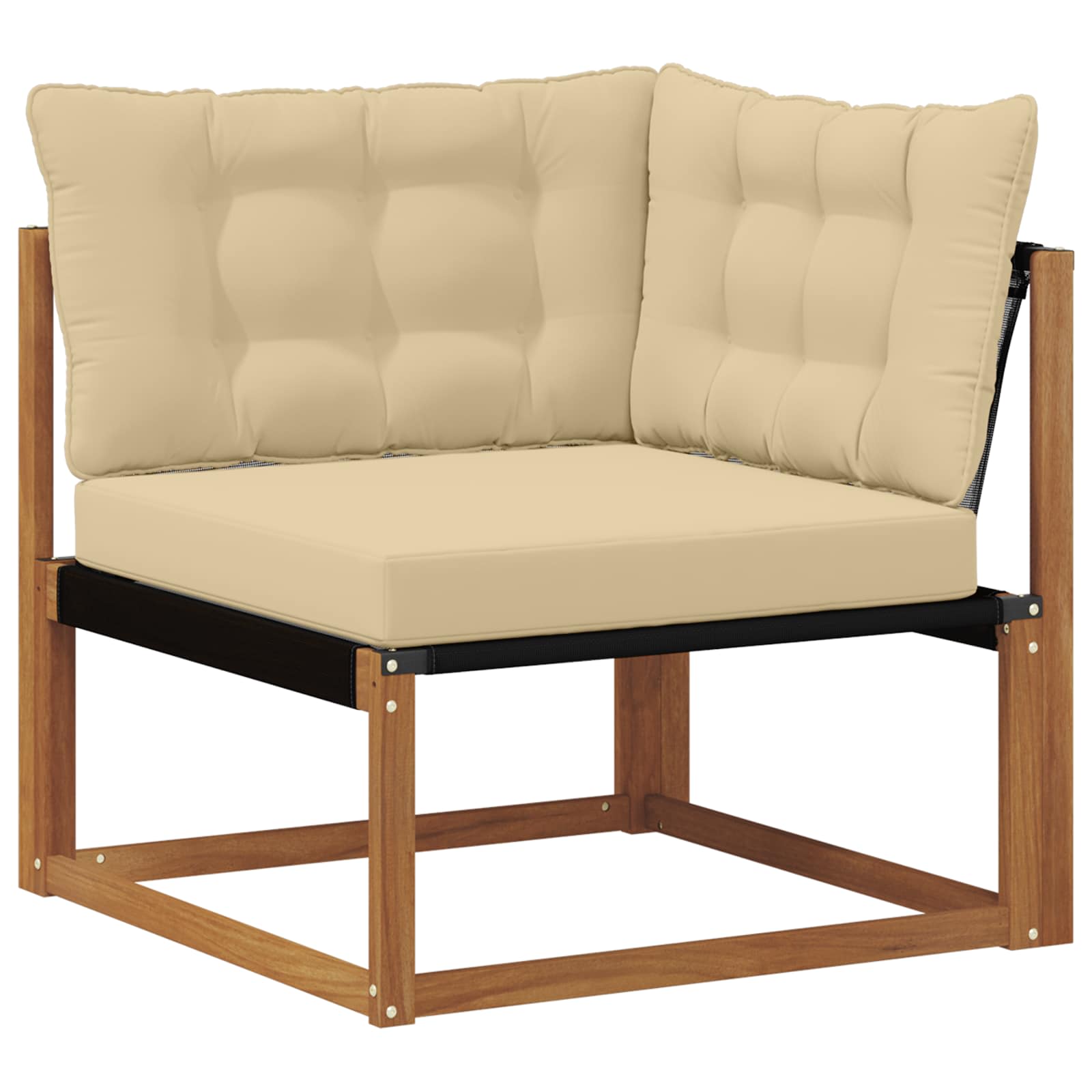 Set de canapele de exterior cu pernă 7 pcs Natural și Bej GartenMobel Dekor