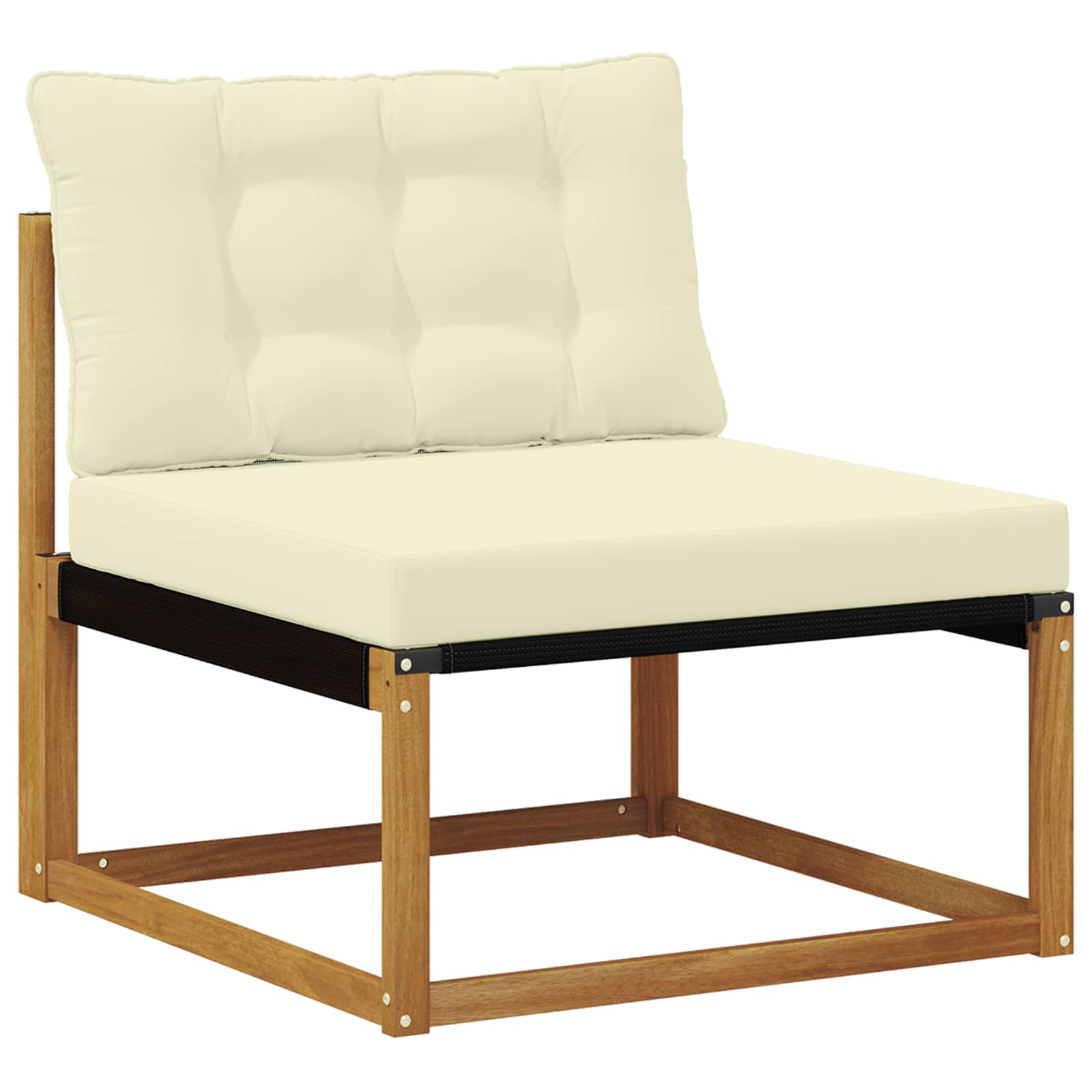 Set de canapele de exterior cu pernă 8 pcs Natural și Crem GartenMobel Dekor