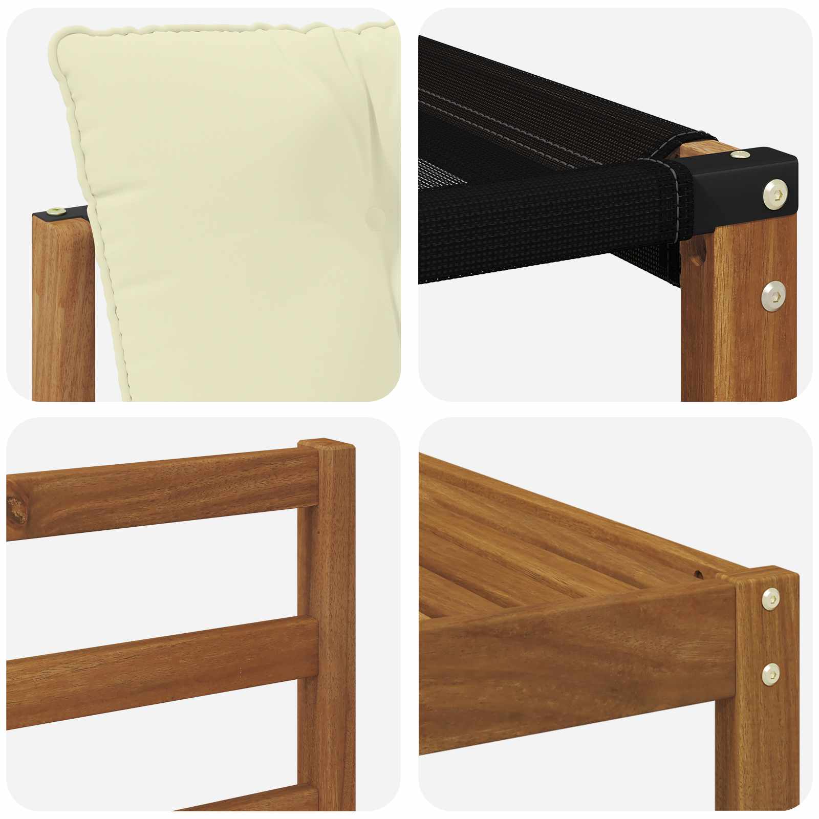 Set de canapele de exterior cu pernă 9 pcs Natural și Crem GartenMobel Dekor