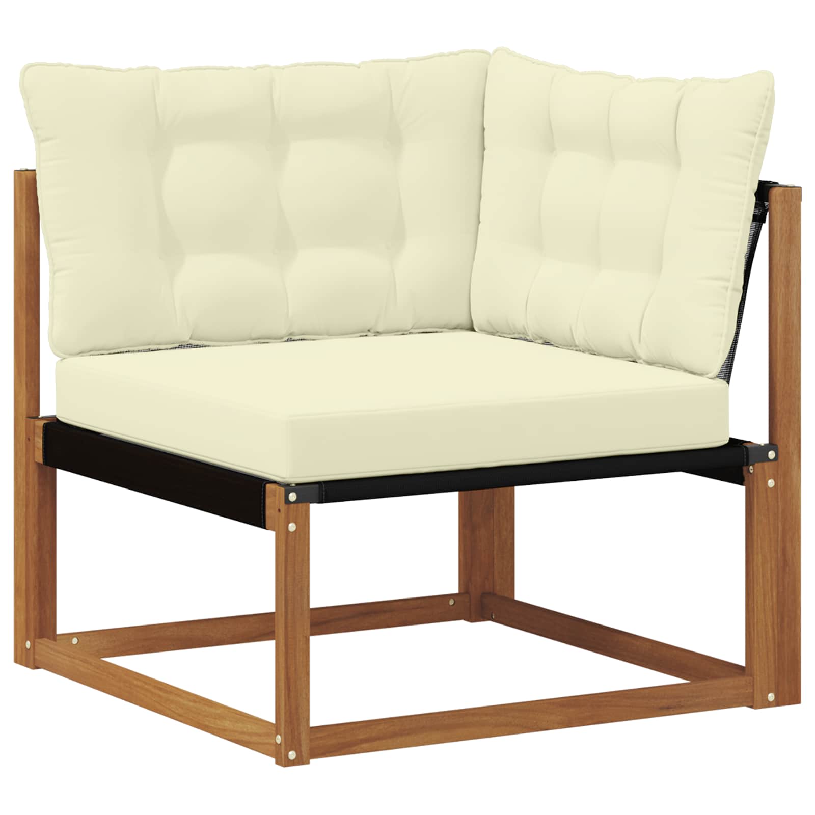 Set de canapele de exterior cu pernă 9 pcs Natural și Crem GartenMobel Dekor