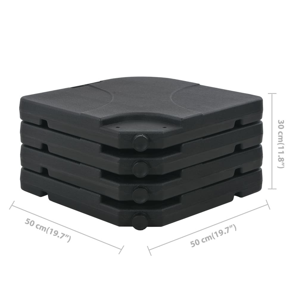 Umbrelă de soare de grădină, bază portabilă, antracit GartenMobel Dekor