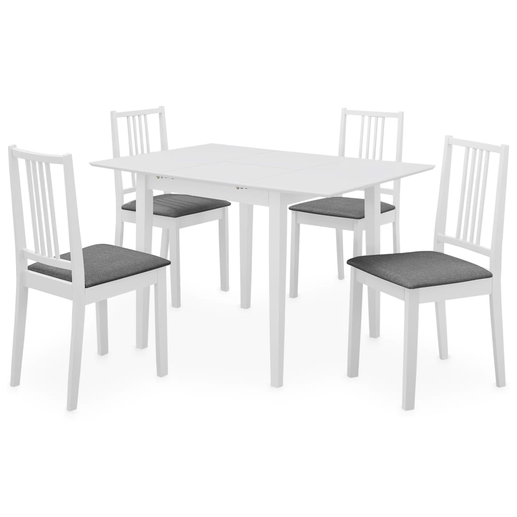 Set mobilier de bucătărie, 5 piese, alb, MDF GartenMobel Dekor