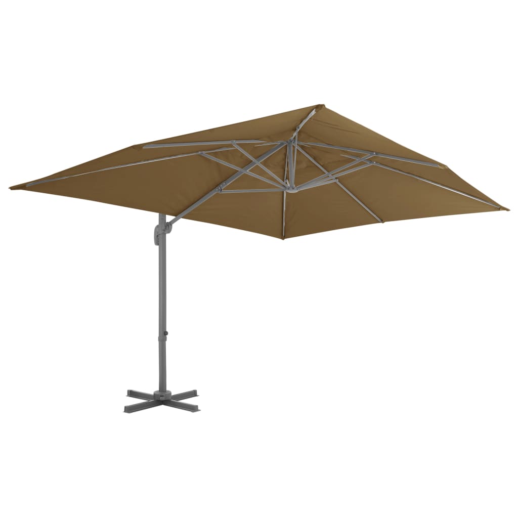Umbrelă de soare de grădină, bază portabilă, taupe GartenMobel Dekor