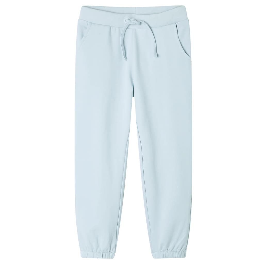 Pantaloni de trening pentru copii, albastru deschis, 116 GartenMobel Dekor
