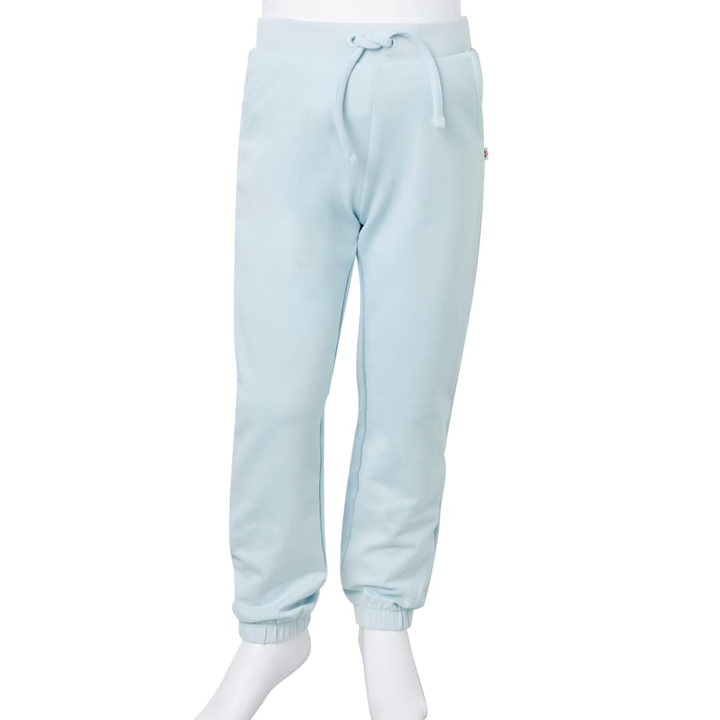 Pantaloni de trening pentru copii, albastru deschis, 116 GartenMobel Dekor