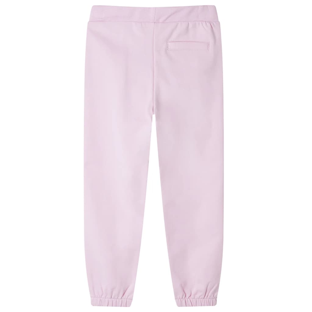 Pantaloni de trening pentru copii, roz deschis, 128 GartenMobel Dekor