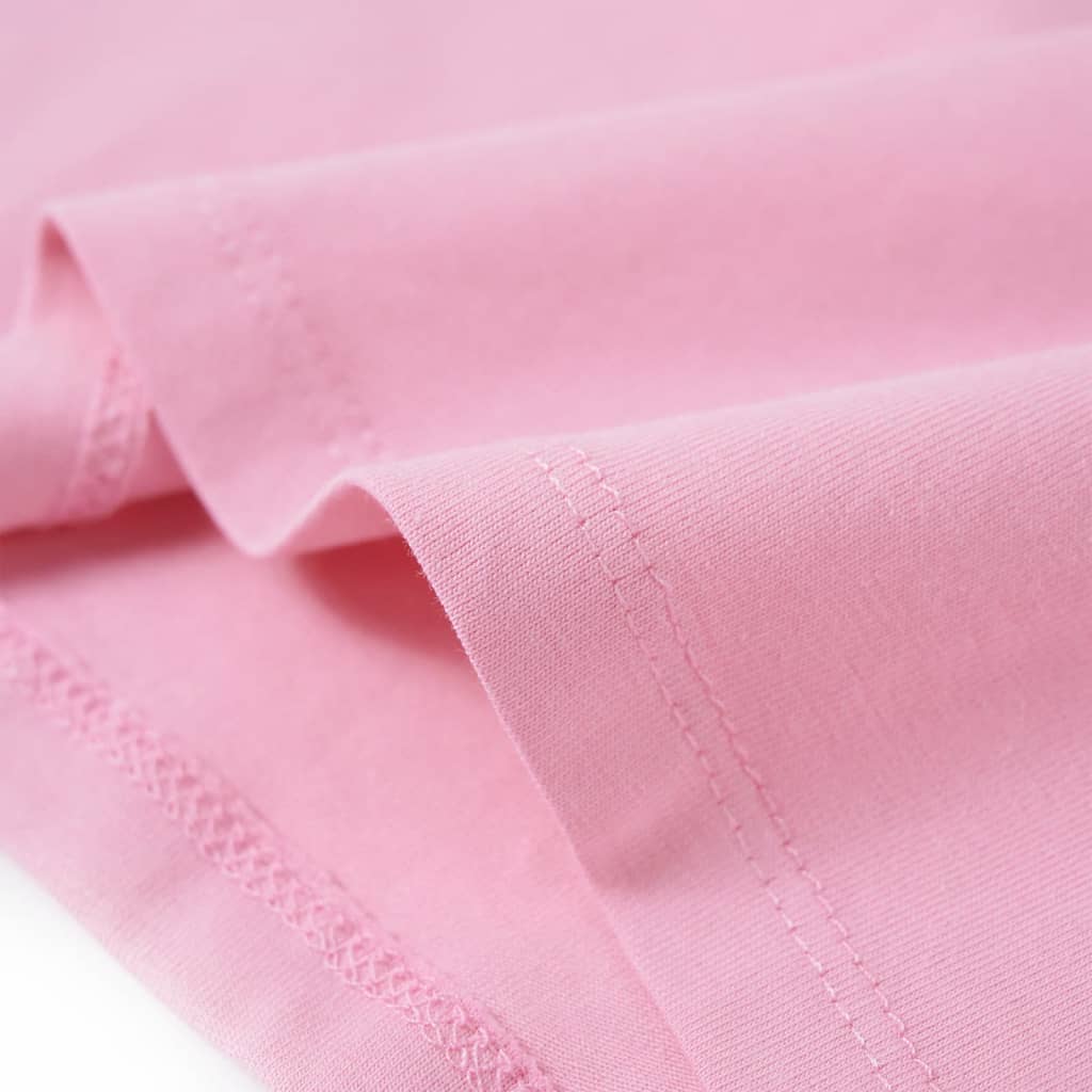 Tricou pentru copii cu mâneci lungi, roz aprins, 104 GartenMobel Dekor