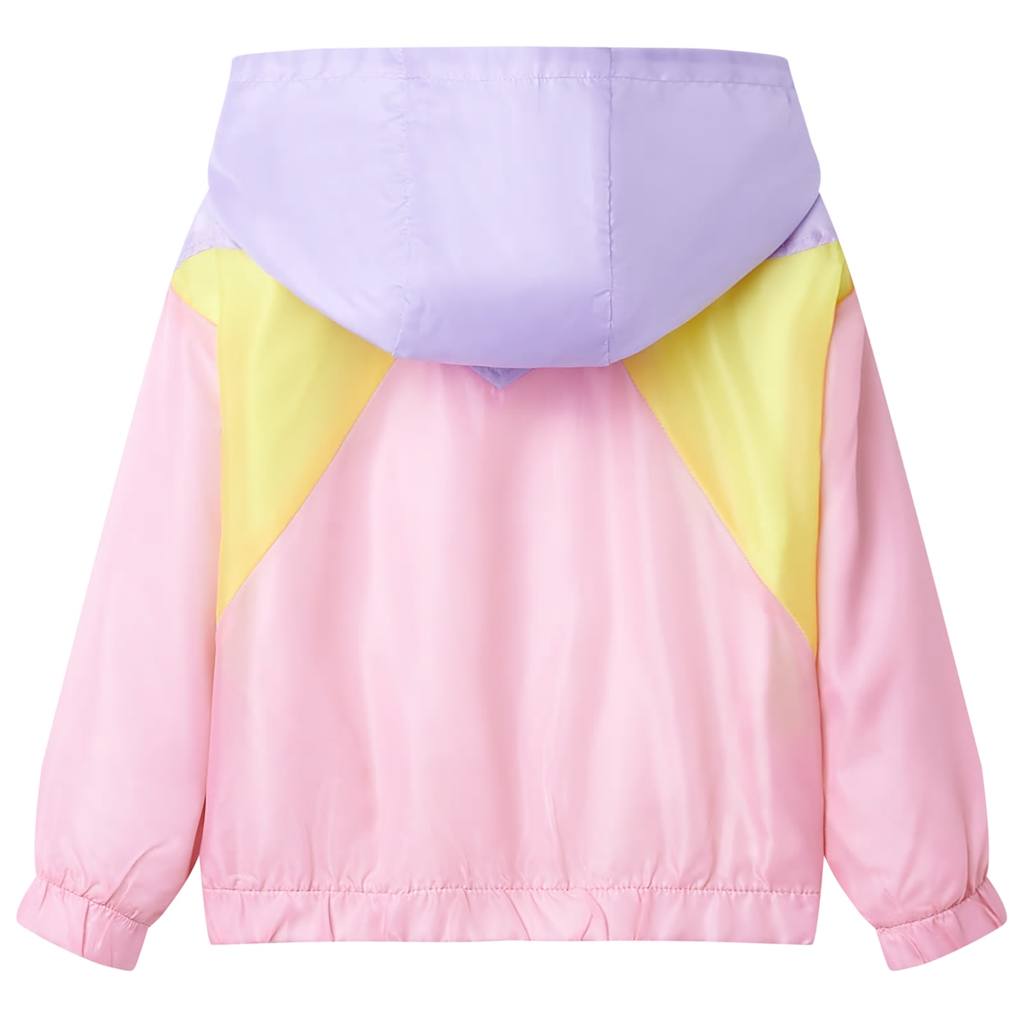 Jachetă pentru copii cu glugă și fermoar, multicolor, 116 GartenMobel Dekor