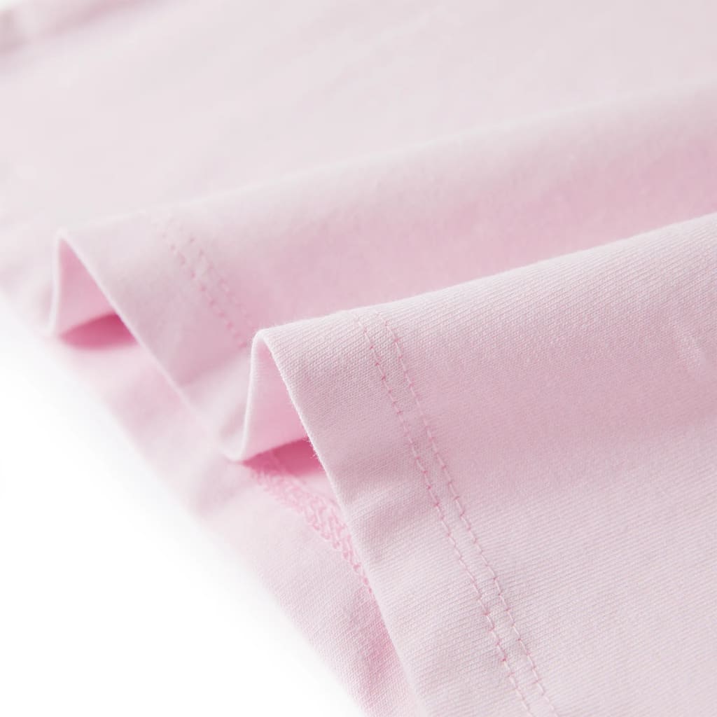 Tricou de copii, mâneci tip șapcă, roz pal, 104 GartenMobel Dekor