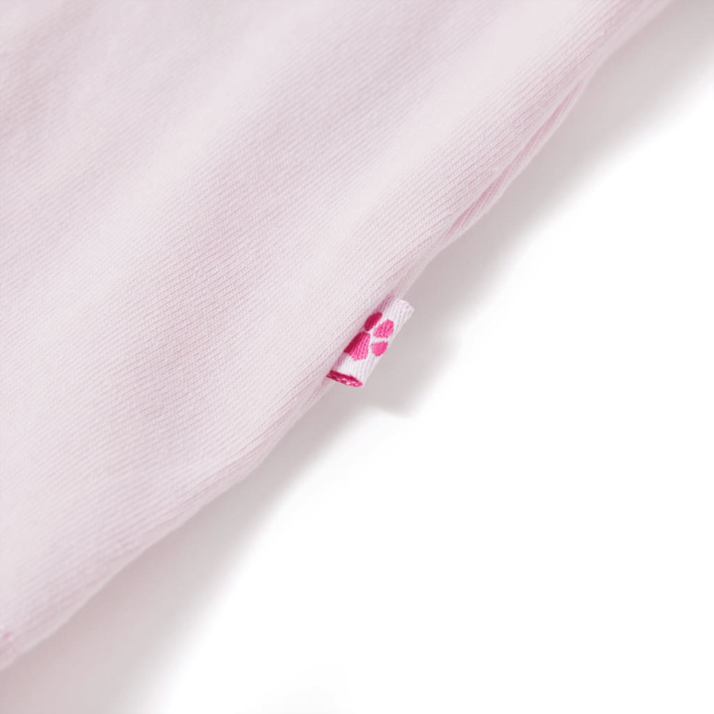 Tricou de copii, mâneci tip șapcă, roz pal, 128 GartenMobel Dekor