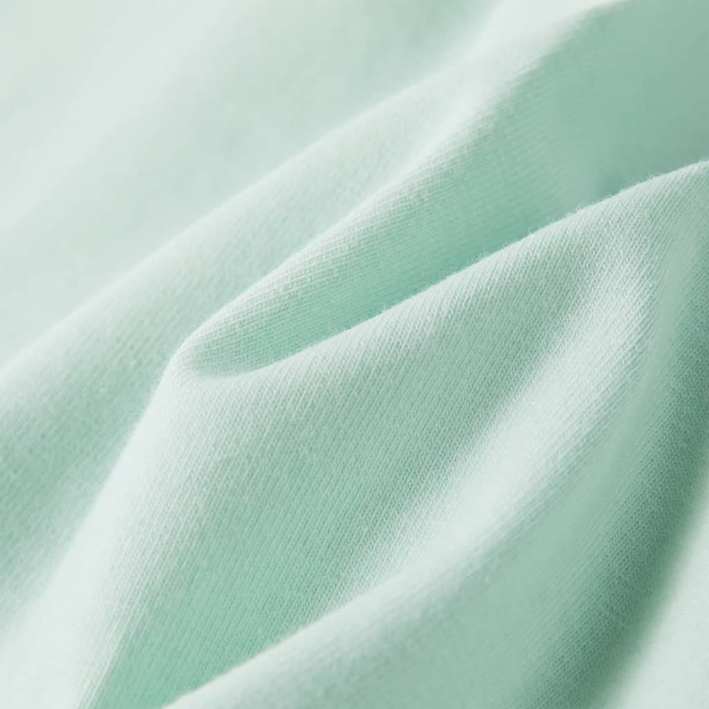 Tricou de copii mâneci tip șapcă, verde mentă, 128 GartenMobel Dekor