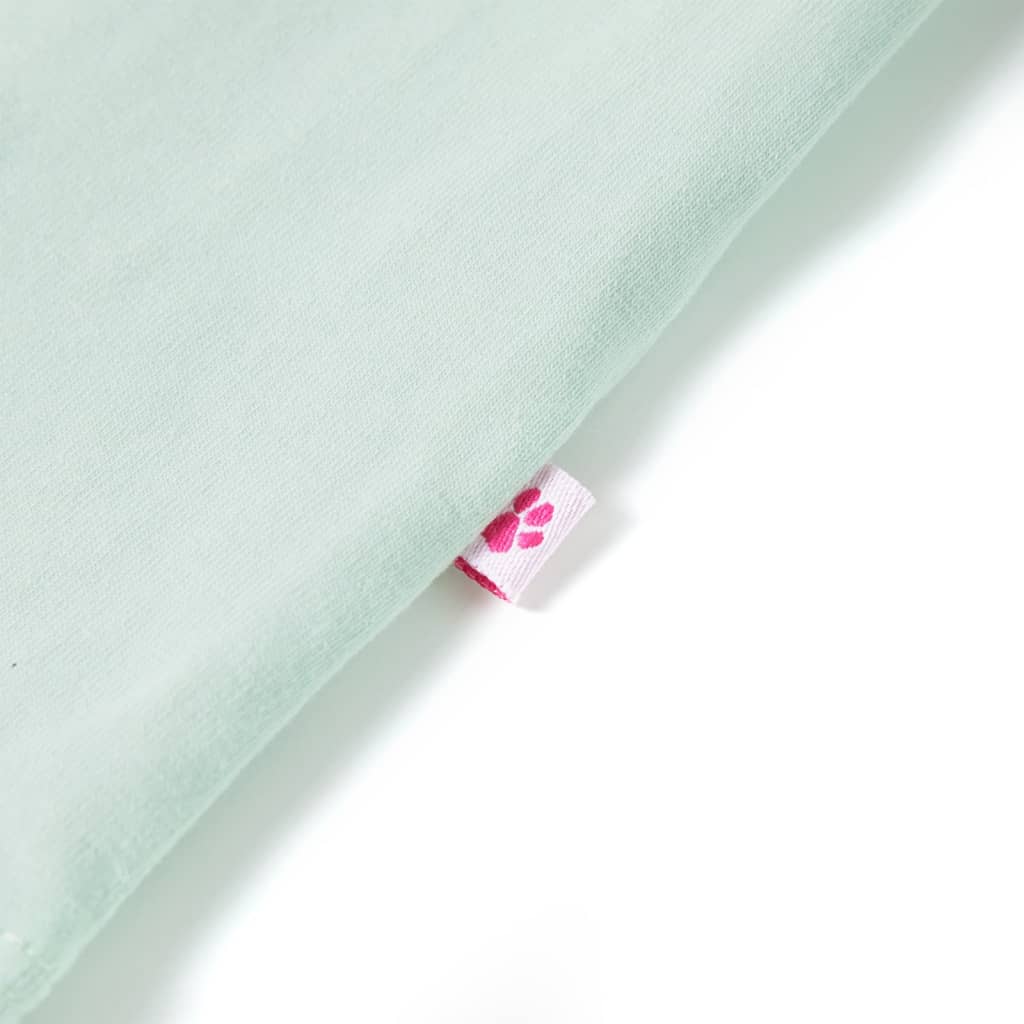 Tricou de copii mâneci tip șapcă, verde mentă, 128 GartenMobel Dekor