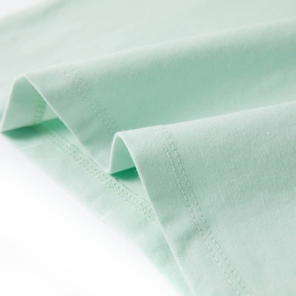 Tricou de copii mâneci tip șapcă, verde mentă, 140 GartenMobel Dekor