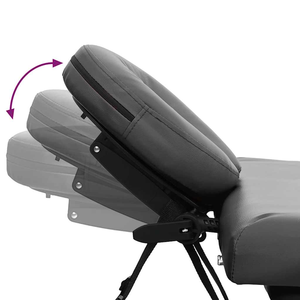 Masă de masaj cu 4 zone, cadru aluminiu, antracit, 186 x 68 cm GartenMobel Dekor