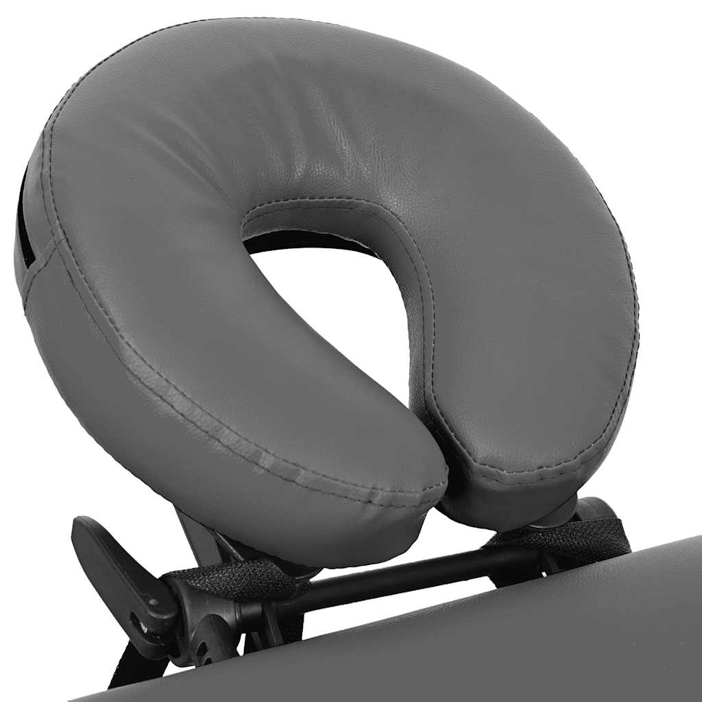 Masă de masaj cu 4 zone, cadru aluminiu, antracit, 186 x 68 cm GartenMobel Dekor