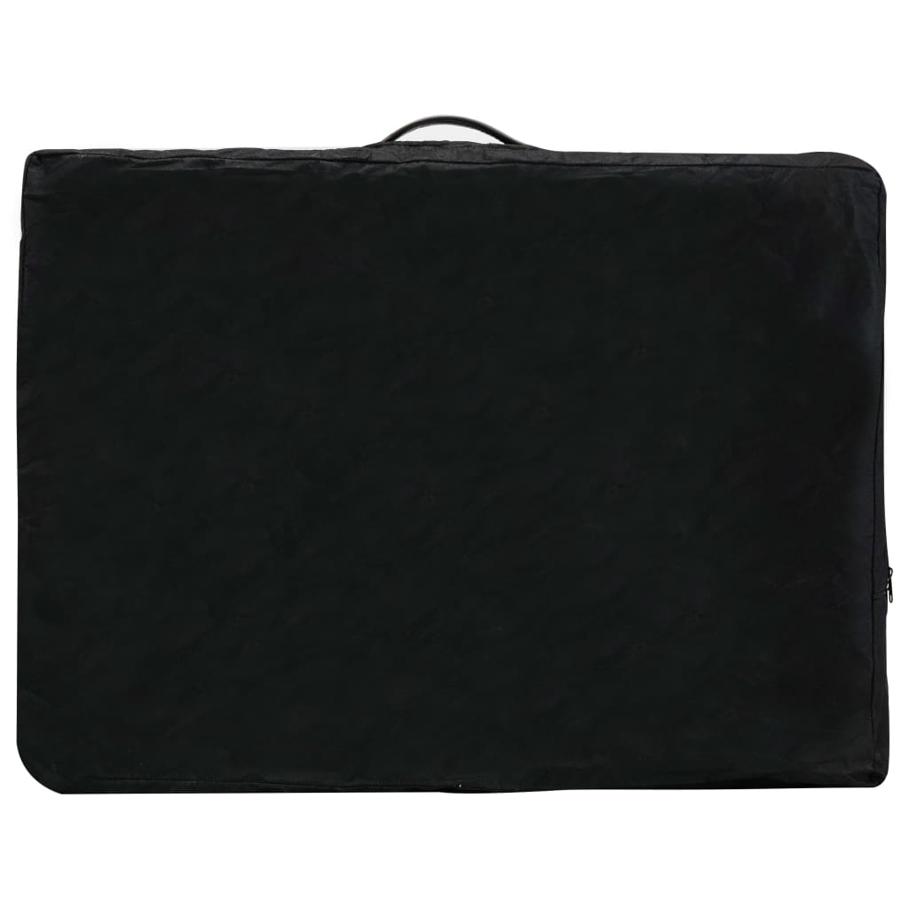 Masă de masaj cu 4 zone, cadru din lemn, antracit, 186 x 68 cm GartenMobel Dekor