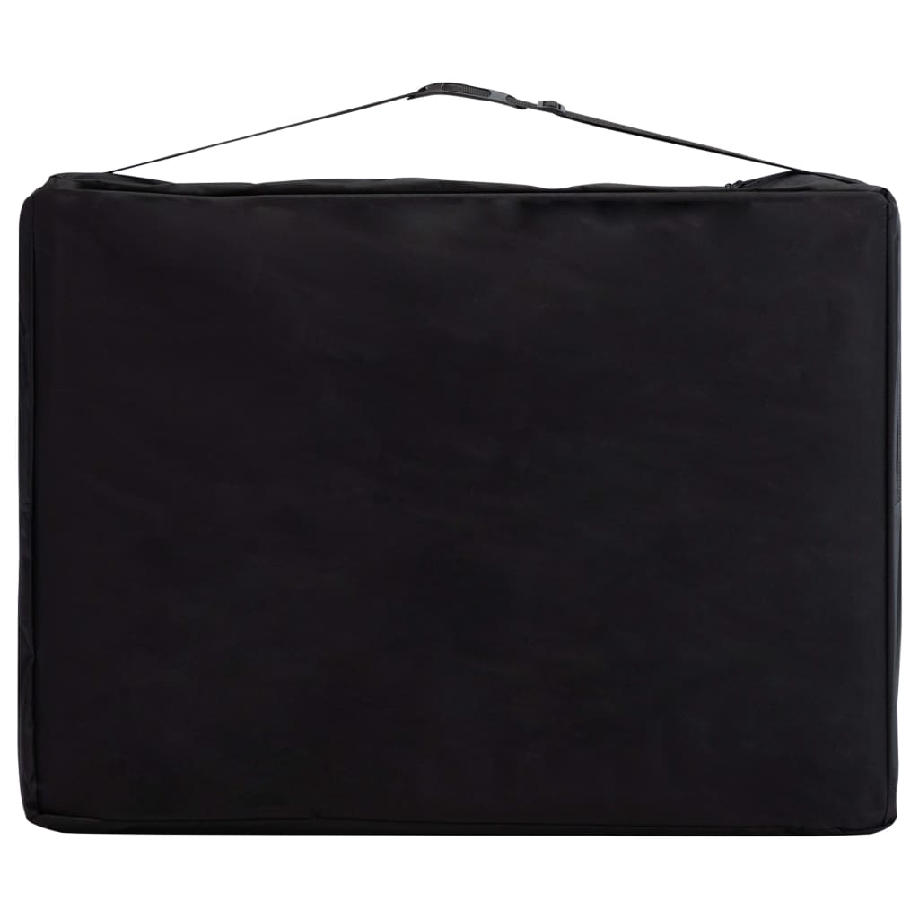 Masă de masaj pliabilă, 3 zone, violet, aluminiu GartenMobel Dekor