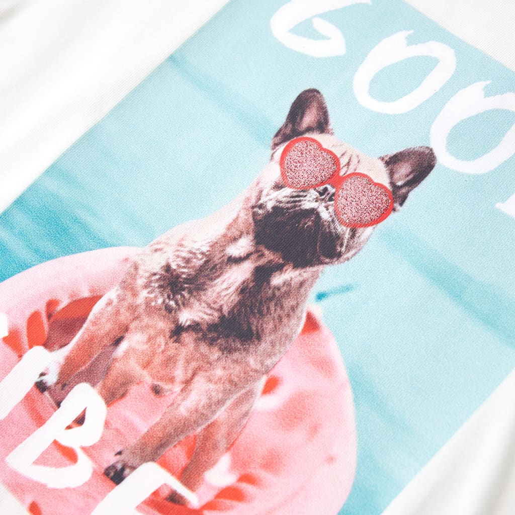 Tricou pentru copii, alb, 140 GartenMobel Dekor