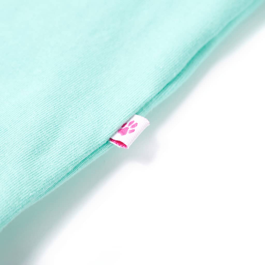 Tricou pentru copii, verde mentă deschis, 128 GartenMobel Dekor