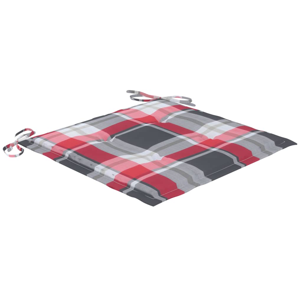 Scaune de grădină cu perne, 4 buc., lemn masiv de tec GartenMobel Dekor