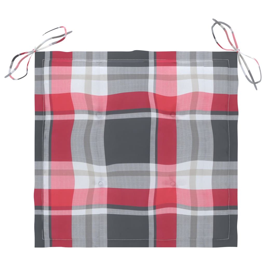 Scaune de grădină cu perne, 4 buc., lemn masiv de tec GartenMobel Dekor