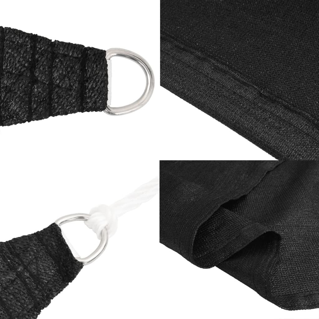 Pânză parasolar, negru, 2,5x2,5 m, HDPE, 160 g/m² GartenMobel Dekor