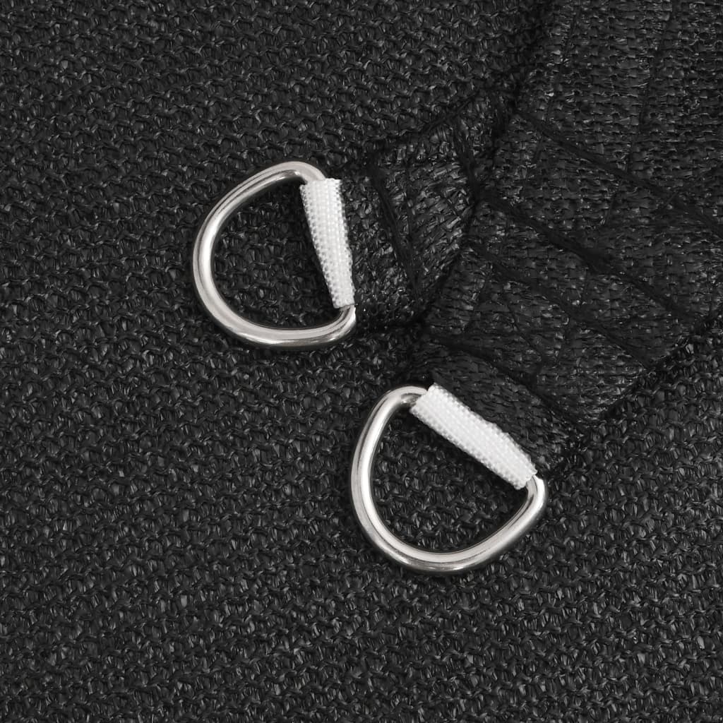 Pânză parasolar, negru, 3x3 m, HDPE, 160 g/m² GartenMobel Dekor