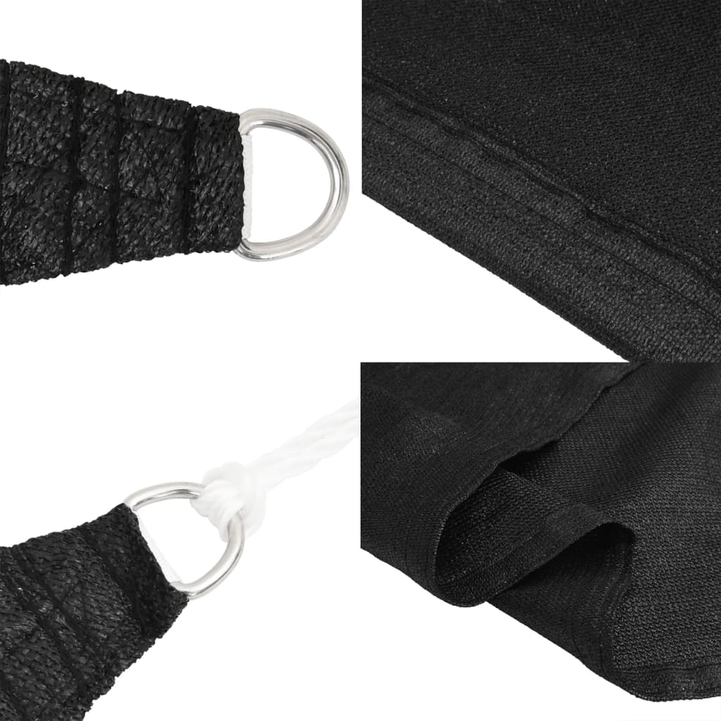 Pânză parasolar, negru, 3x3 m, HDPE, 160 g/m² GartenMobel Dekor