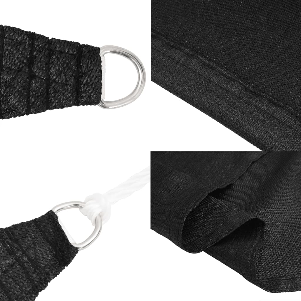 Pânză parasolar, negru, 7x7 m, HDPE, 160 g/m² GartenMobel Dekor