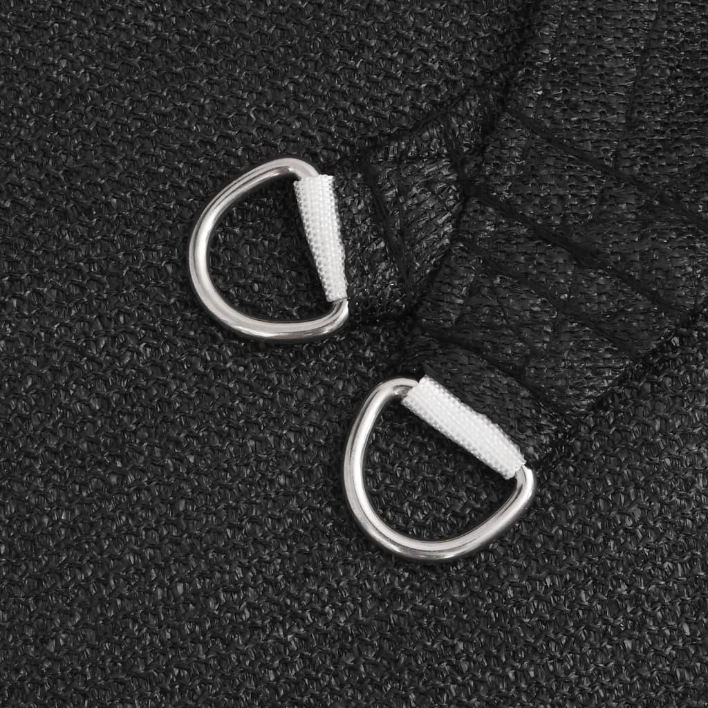 Pânză parasolar, negru, 7x7 m, HDPE, 160 g/m² GartenMobel Dekor