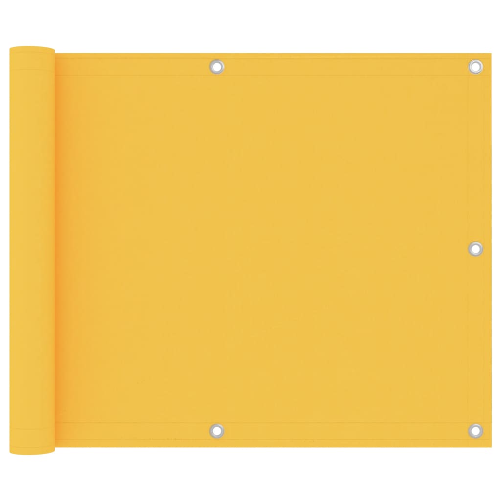 Paravan de balcon, galben, 75 x 600 cm, țesătură oxford GartenMobel Dekor