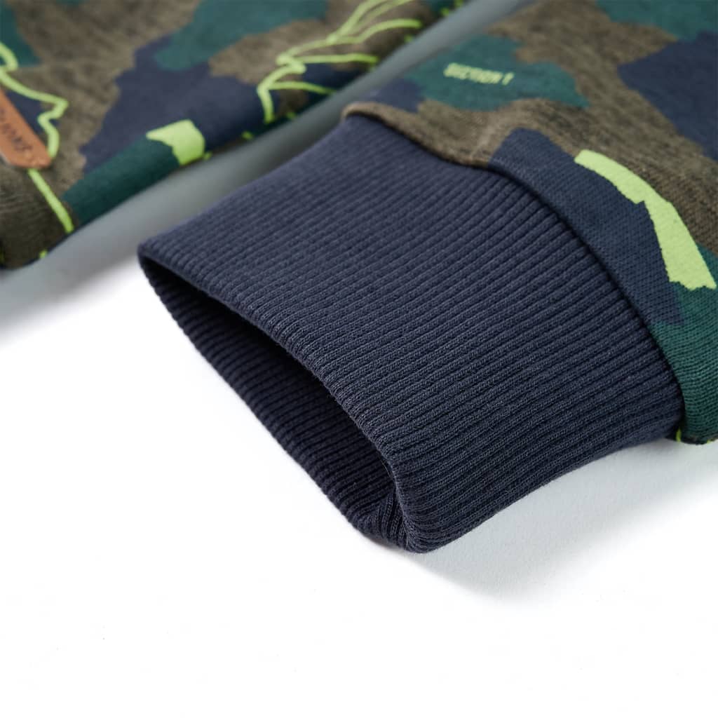 Hanorac pentru copii, kaki închis melanj, 128 GartenMobel Dekor