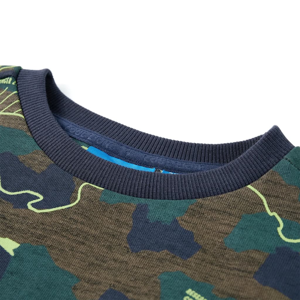 Hanorac pentru copii, kaki închis melanj, 140 GartenMobel Dekor