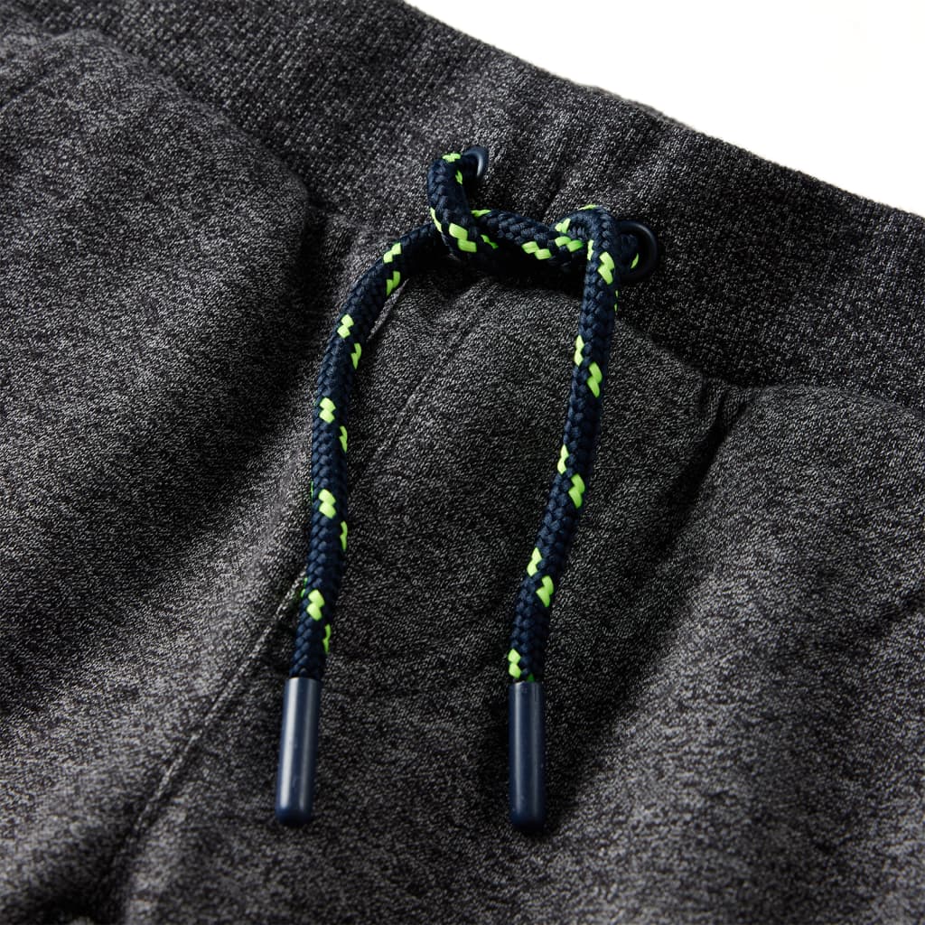 Pantaloni de trening pentru copii, gri melanj, 140 GartenMobel Dekor