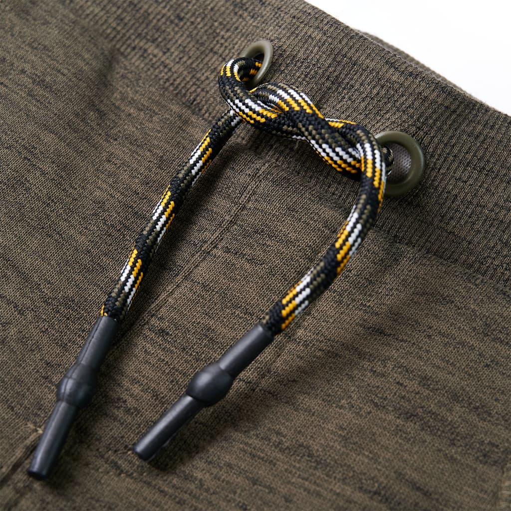 Pantaloni de trening pentru copii, kaki închis melanj, 104 GartenMobel Dekor