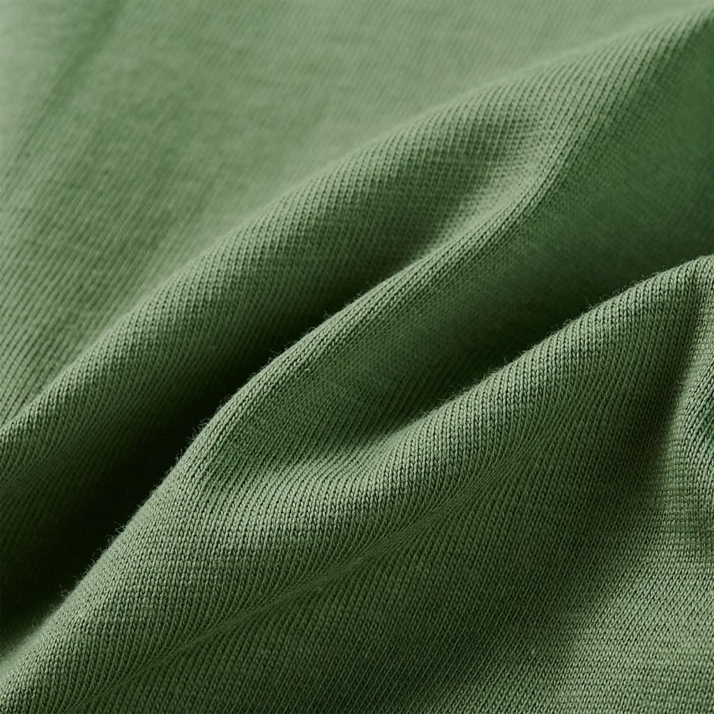 Tricou de copii cu mâneci lungi, kaki deschis, 128 GartenMobel Dekor