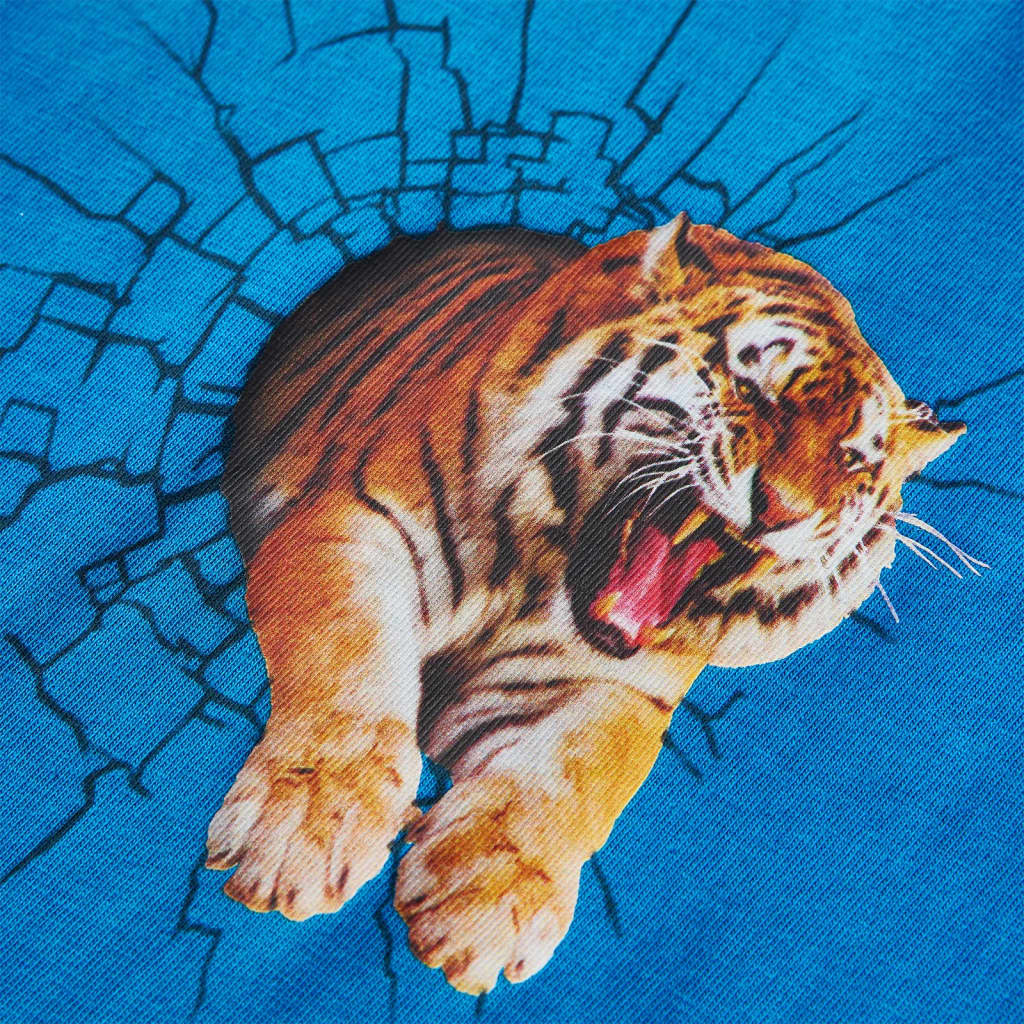 Tricou de copii cu mâneci lungi albastru cobalt, 104 GartenMobel Dekor