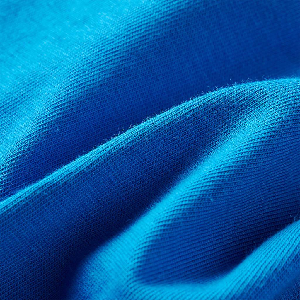 Tricou de copii cu mâneci lungi albastru cobalt, 116 GartenMobel Dekor