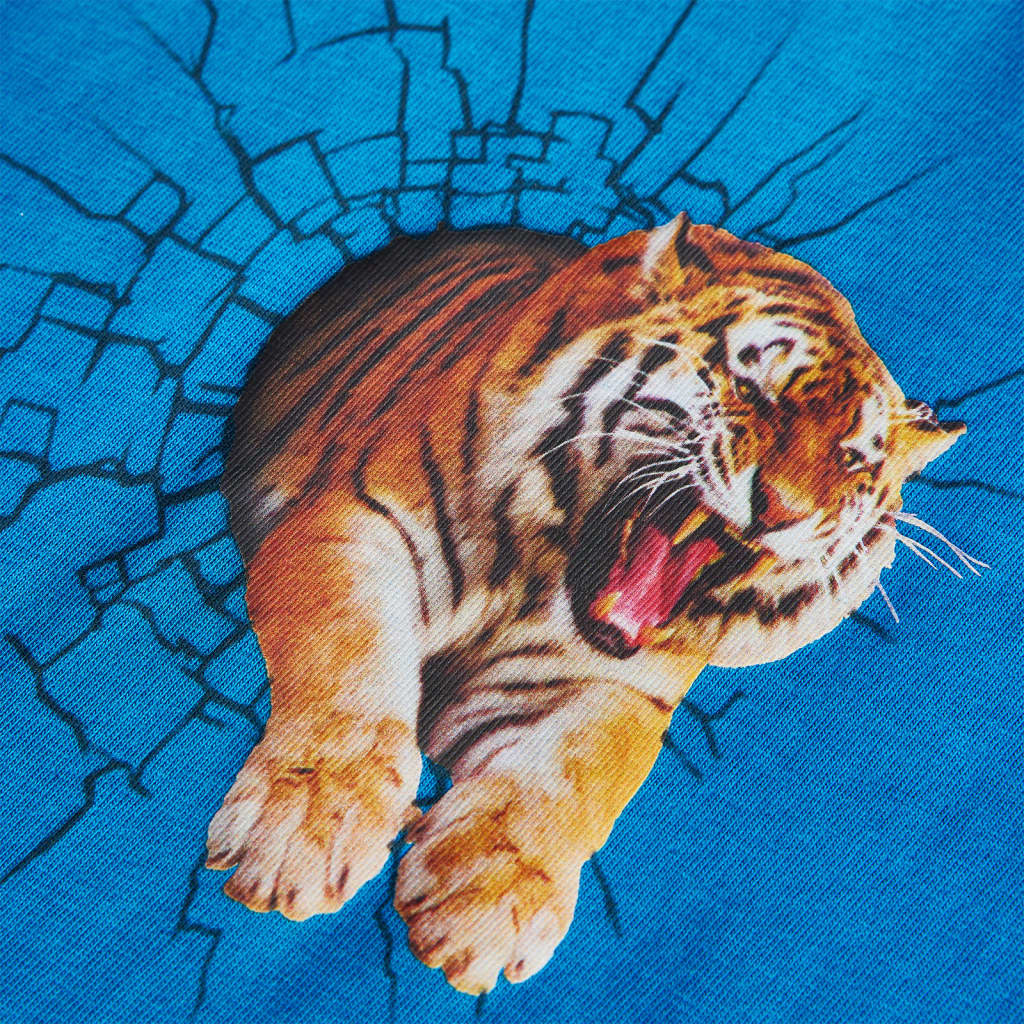 Tricou de copii cu mâneci lungi albastru cobalt, 116 GartenMobel Dekor