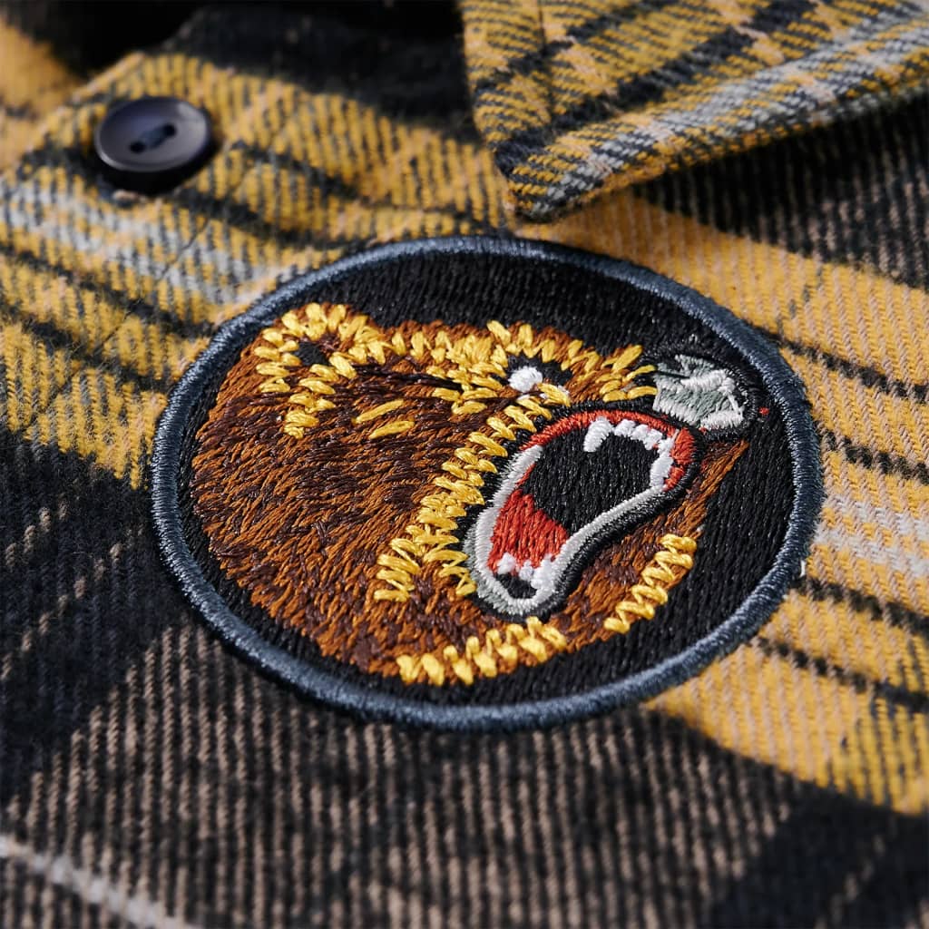 Cămașă în carouri pentru copii, galben și negru, 104 GartenMobel Dekor