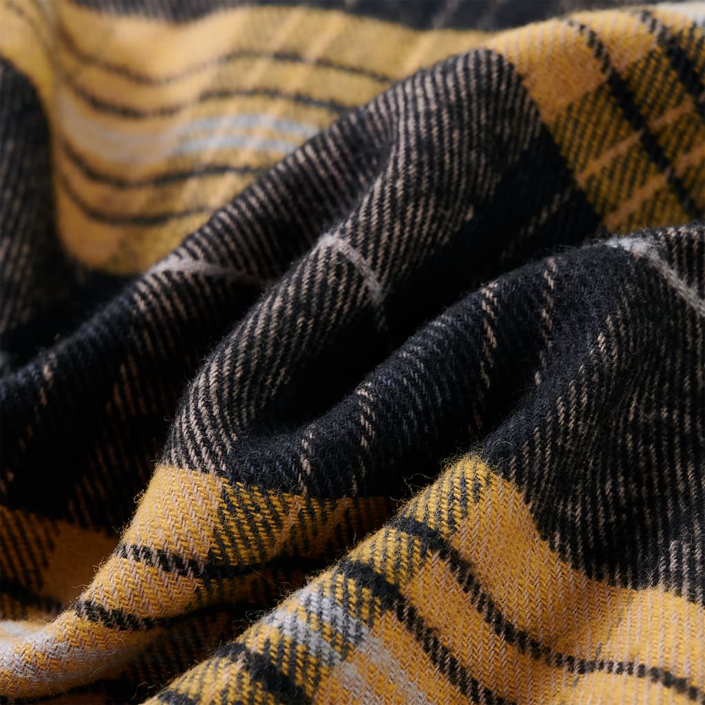 Cămașă în carouri pentru copii, galben și negru, 104 GartenMobel Dekor