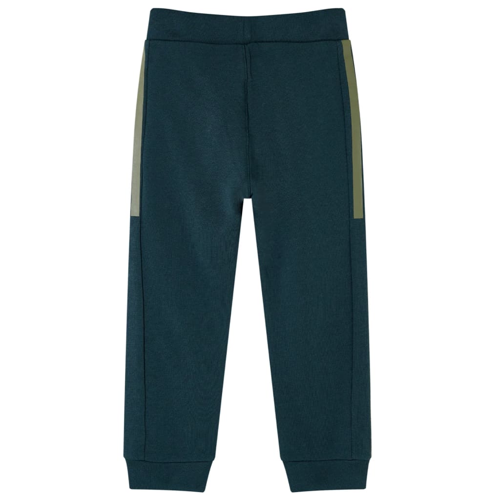 Pantaloni de trening pentru copii cu cordon verde mușchi 128 GartenMobel Dekor