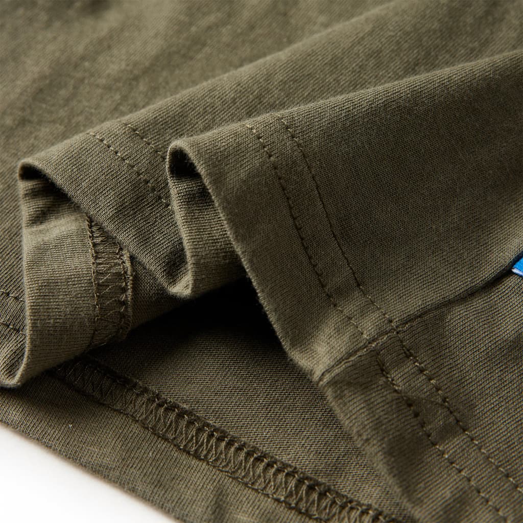 Tricou pentru copii cu mâneci lungi, kaki, 104 GartenMobel Dekor