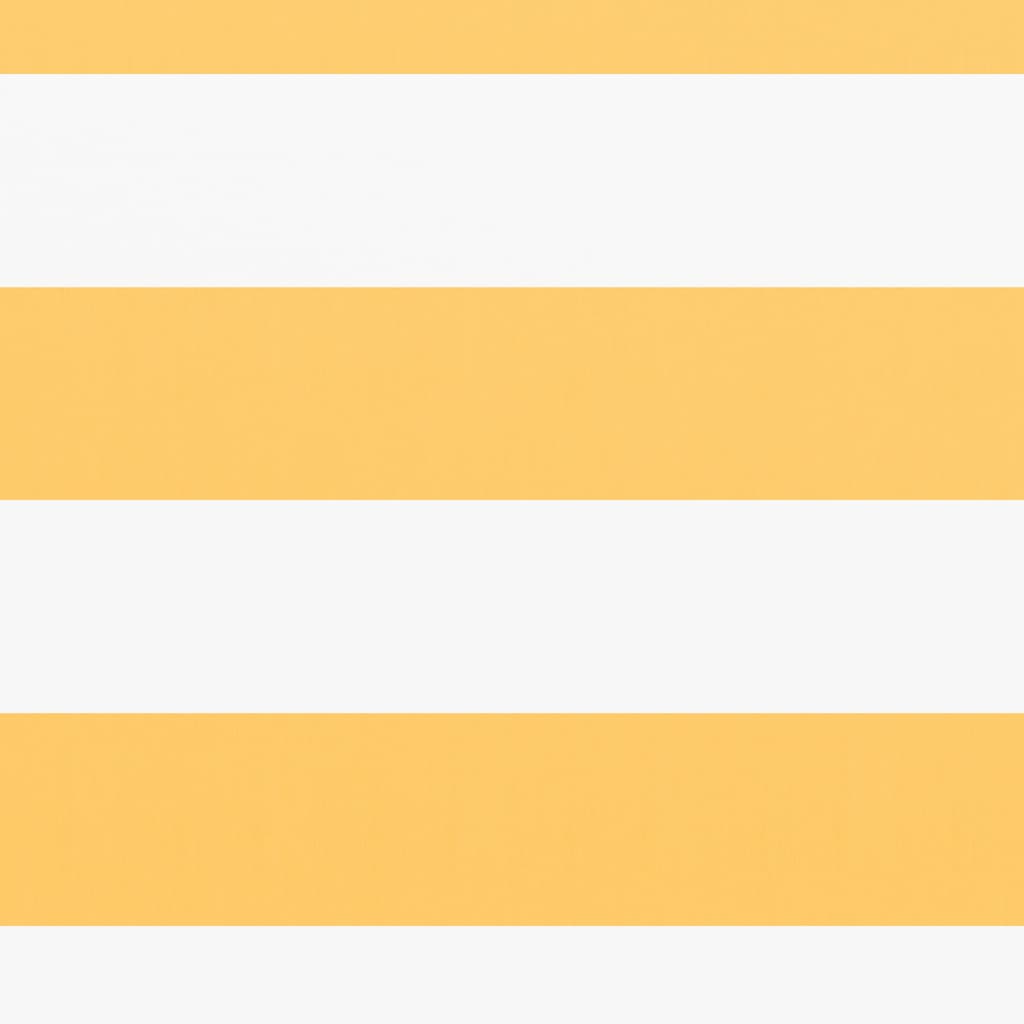 Paravan de balcon, alb și galben, 90 x 600 cm, țesătură oxford GartenMobel Dekor