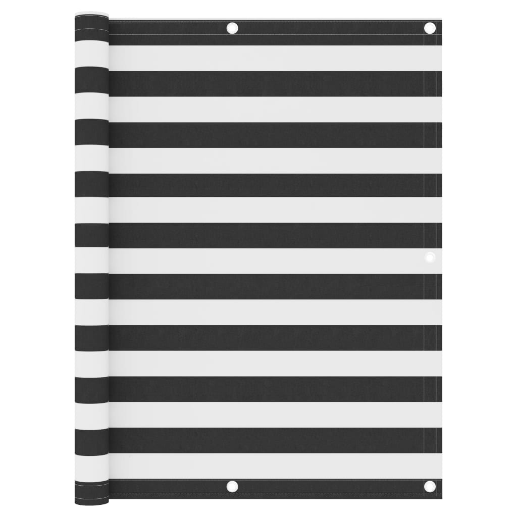 Paravan de balcon, antracit și alb, 120x500 cm, țesătură oxford GartenMobel Dekor